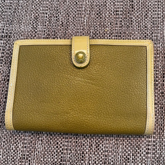 Coach Bags Vintage Coach Green Leather Wallet Passport Wallet